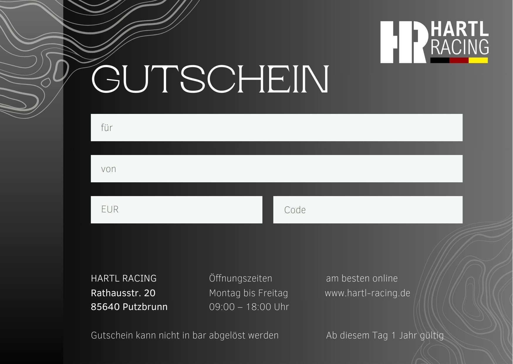 Hartl-Racing Geschenkgutschein