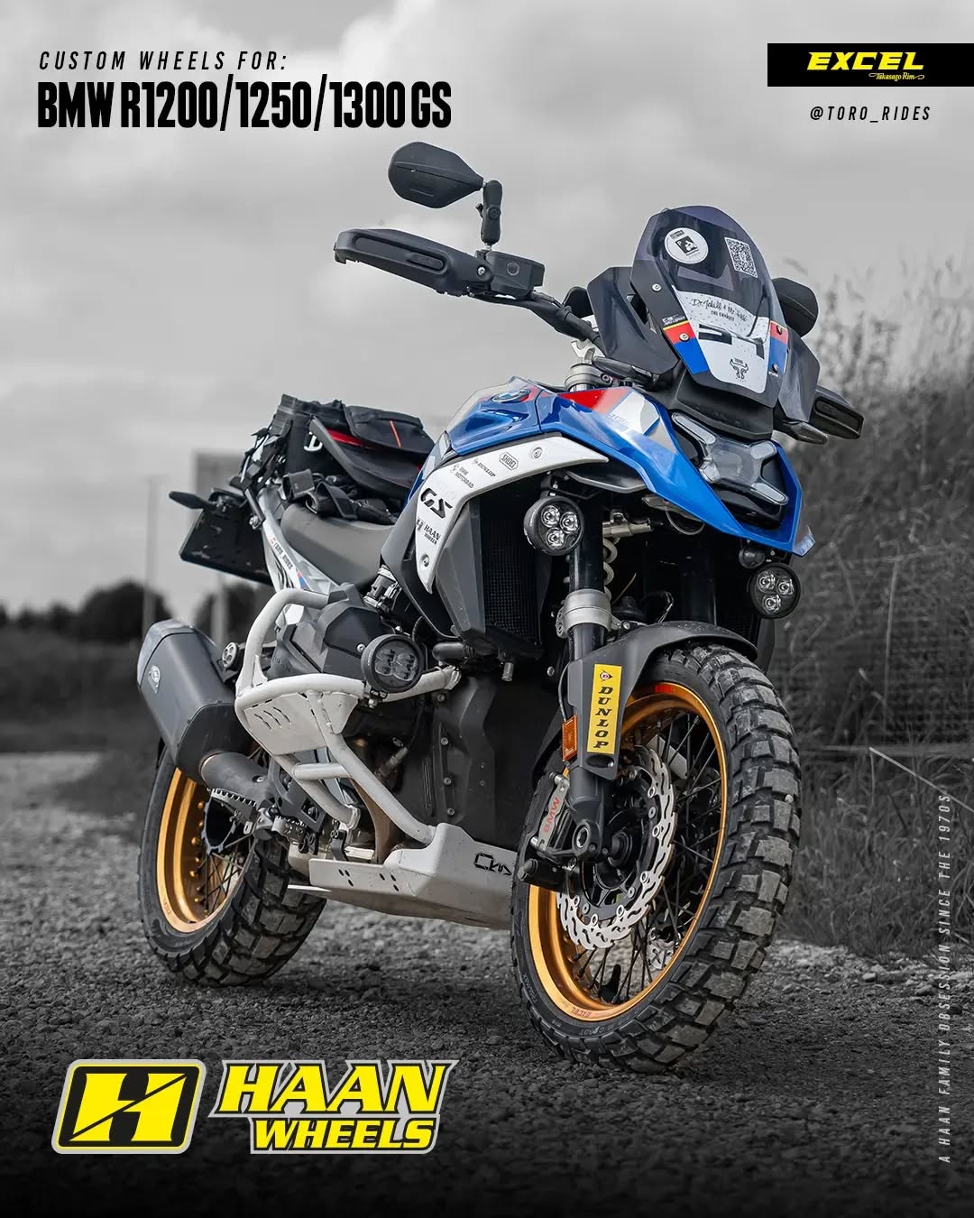 HAAN / Excel Adventure Räder - BMW R 1300 GS / R 1250 GS